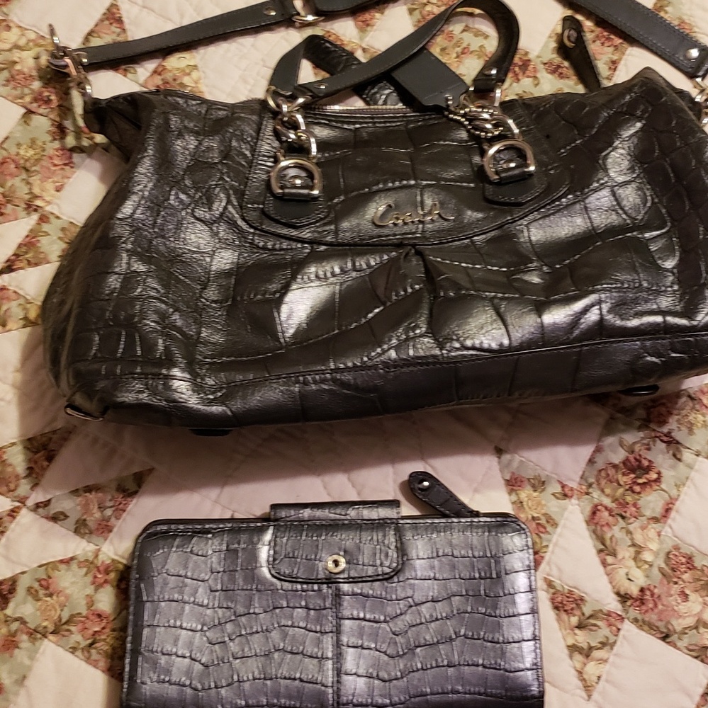Coach purse and wallet set